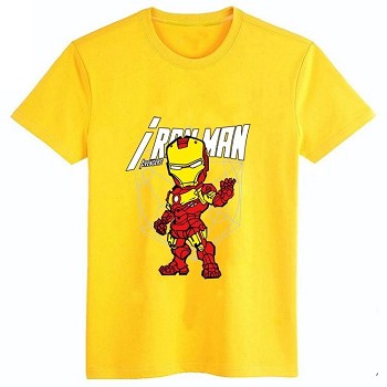 The Avengers Iron Man cotton yellow t-shirt