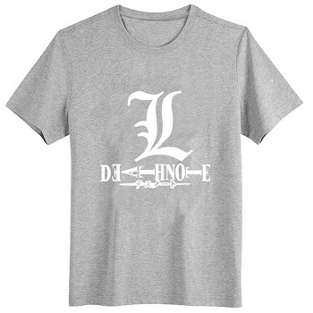 Death Note cotton gray t-shirt