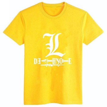 Death Note cotton yellow t-shirt