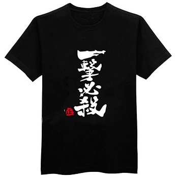 One Punch Man cotton black  t-shirt