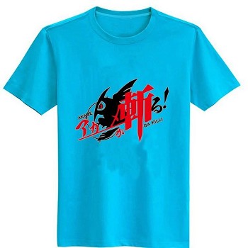 Gintama cotton blue  t-shirt