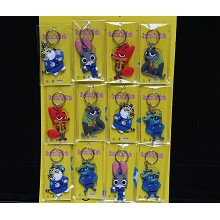 Zootopia key chains set(12pcs a set)