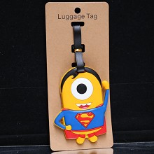 Despicable Me cos Super man luggage tag