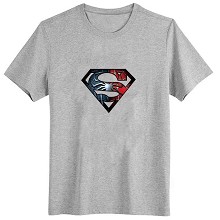 Super man cotton gray t-shirt