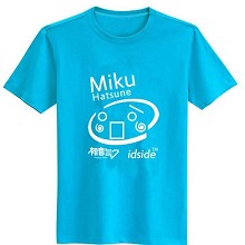 Hatsune Miku cotton luminous blue t-shirt
