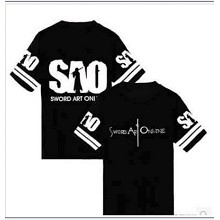 Sword Art Online cotton black t-shirt