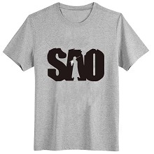 Sword Art Online gray cotton gray t-shirt