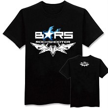 Black rock shooter cotton black t-shirt