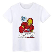 The Avengers Iron Man cotton white t-shirt