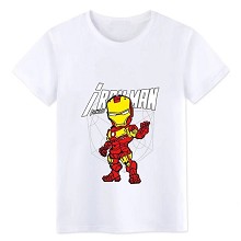 The Avengers Iron Man cotton white t-shirt