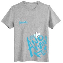 Anohana cotton gray t-shirt