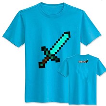Minecraft cotton blue t-shirt