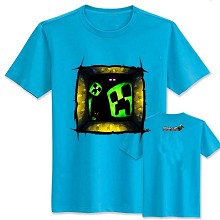 Minecraft cotton blue t-shirt