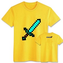 Minecraft cotton yellow t-shirt