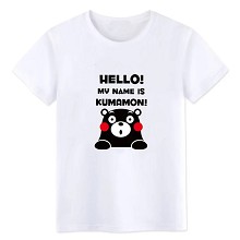 Kumamon cotton white t-shirt