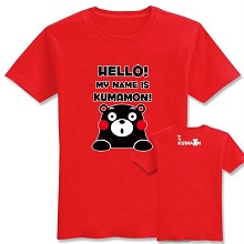 Kumamon cotton red t-shirt