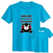 Kumamon cotton blue t-shirt