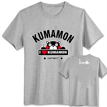 Kumamon cotton gray t-shirt
