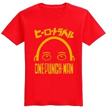 One Punch Man cotton red t-shirt