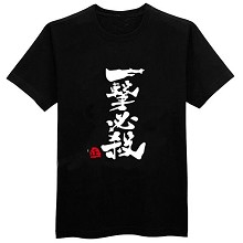 One Punch Man cotton black  t-shirt