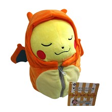 8inches Pokemon pikachu sleeping bag plush doll