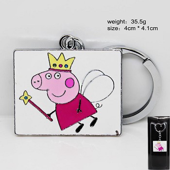 Peppa pig anime key chain