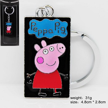 Peppa pig anime key chain