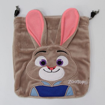 Zootopia plush drawstring bag