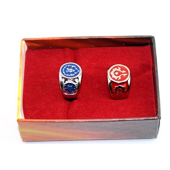 Warcraft rings set(2pcs a set)