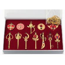 Sailor Monn anime key chain necklaces(12pcs a set)