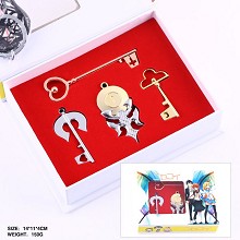 Nisekoi key chains set(4pcs a set)