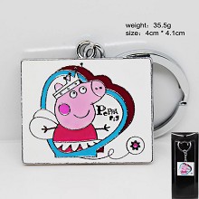 Peppa pig anime key chain