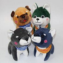 8inches Shiba Inu plush dolls set(4pcs a set)