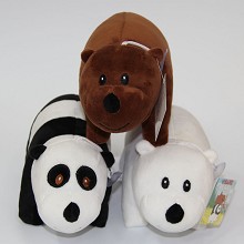 10inches WE BARE BEARS plush dolls set(3pcs a set)