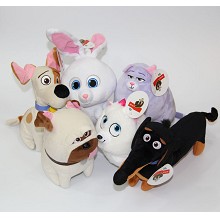 6inches the plush dolls set(6pcs a set)