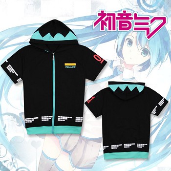 Hatsune Miku cotton short sleeve hoodie