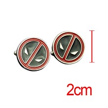 Deadpool cufflink cuff sleeve button set(2pcs a se...