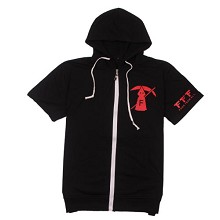 FFF cotton short sleeve hoodie