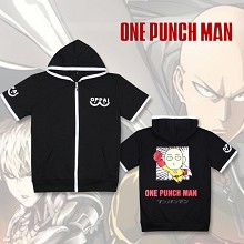 One Punch Man cotton short sleeve hoodie