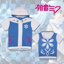 Hatsune Miku cotton short sleeve hoodie