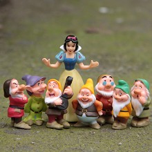 Snow White and the seven dwarfs figures set(8pcs a...