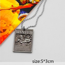 One Piece ACE wanted necklace