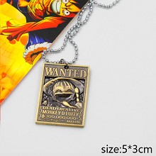 One Piece Luffy wanted necklace