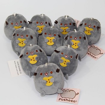 4inches Pusheen the cat plush dolls set(10pcs a set)