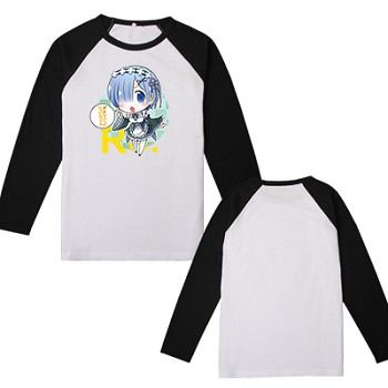 Re:Life in a different world from zero Rem long sleeve cotton t-shirt 