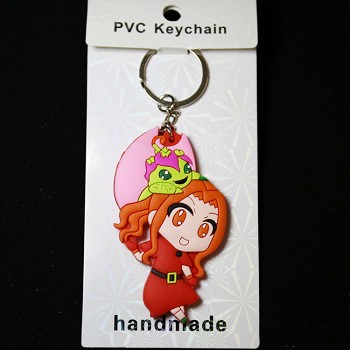 Digital Monster two-sided key chain