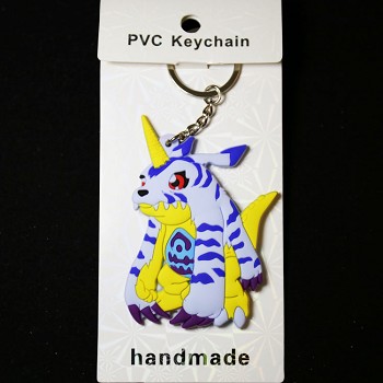 Digital Monster two-sided key chain