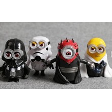 Despicable Me cos star wars figures set(4pcs a set)