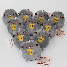 4inches Pusheen the cat plush dolls set(10pcs a se...