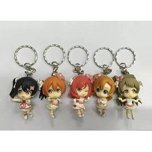 Lovelive figure key chains set(5pcs a set)